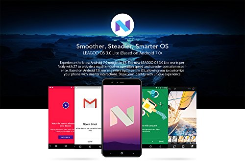4G Smartphone, Leagoo Z7 Handy 5,0 Zoll FWVGA Display Dreifachkameras RAM 1GB+ ROM 8GB, 32GB Erweiterbar, Quad-Core 1.3GHz Android 7.0 3000mAh Akku GÃ¼nstiger Preis Geschenk zum Muttertag (Schwarz)