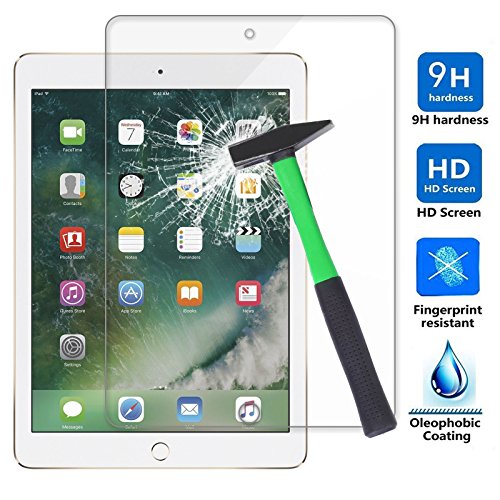 iPad Pro 10.5 Displayschutz , Infiland Glass Folie Schutzfolie Glas Panzerfolie Displayschutzfolie für Apple Neu iPad Pro 10.5" Display 2017(Tempered Glass)