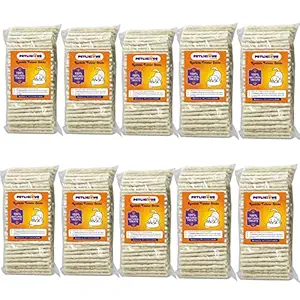 Petlicious & More Natural Rawhide Sticks Twisted Rawhide Chew Sticks (10 Kg)