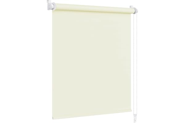 Victoria M. Store Enrouleur Occultant sans Perçage Store à Rouleau, pour Fenêtres Et Portes, 55 x 150 cm Crème