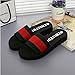Produktbild CWJDTXD Sommer Hausschuhe Ex-gratia Sommer Strand Damen flache Zehe Schaum leichte rutschfeste Sandalen und Flip-Flops Flip-Flops im Sand, 40, rot gestreift