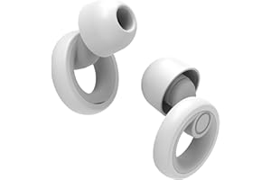 JAYINE Ear Plugs for Sleep, Reusable Soft Silicone Earplugs Hearing Protection, Ear Plugs Noise Cancelling 30dB for Sleeping, Work, Cafes and Travel - Ear Tips in XS/S/M/L - White
