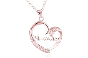 GUOYU Cadeaux Maman Collier Maman Femme,Cadeau Fete des Meres,Cadeaux Fête des mères pour Maman,Cadeaux Noël pour Maman,Cadeau d'anniversaire Femme