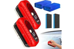 JWDMHSJ Multifunktionale Kfz-Ölfilm-Reinigungsbürste, 2 Stück Ölabweisende Folie Für Autoscheiben, Ölfilm-entferner Für Windschutzscheiben, Für Autofenster, Entfernt Schmutz Stellt die Klarheit(B)