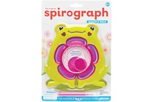 PLAYMONSTER Spirograph Doodle Pals - Frog | Create Adorable All Endless Creative Stencil Play | Animal Shaped Spiral Art | Great Arts & Crafts Activity | For Ages 6+