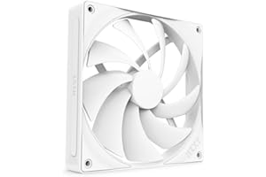 NZXT F140Q | Ventola silenziosa 140mm | Aspirazione o scarico | Telaio smussato e flusso concentrato | Cuscinetti fluid. | Rumore ridotto | Controllo PWM | Bianco