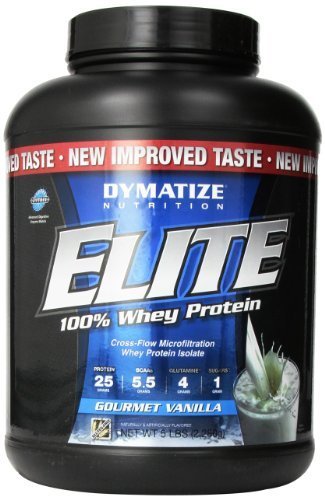 Dymatize Nutrition Elite Whey Shake, Gourmet Vanilla, 5 Pound by Dymatize Nutrition