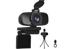 LarmTek webcam for PC,USB camera with webcam cover,computer laptop camera for conferences,Pro Stream webcam with plug and play