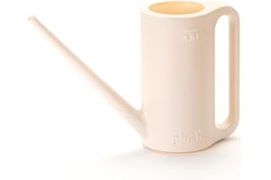 Plastia Petit Arrosoir Max 1,5 L - Arrosoir Plante en Plastique pour Intérieur et Extérieur - Mini Arrosoirs de Jardin - Couleur Beige