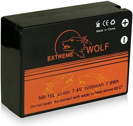 Power Battery NB-10L for Canon PowerShot G15 | PowerShot G1 X | PowerShot SX4...