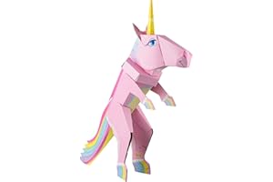 Der kleine Knick Stehende Schultüte für Mädchen & Jungen - 100cm Geschwister-Schultüte als Bastelset für Schule & Kindergarten - ideal zur Einschulung (Einhorn)