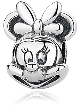 Charm Minnie von Disney, 100% 925er Sterlingsilber,für Charm-Armbänder im Pandora-Stil, Chamilia, Biagi, Swarovski...