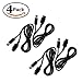 Produktbild 4 Pack Extension Cable Bundle for Nintendo Gamecube Controlles or Wii Classic Extender- Four Nintendo Gamecube Extension Cables by EVORETRO