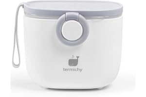 Termichy Boîte Doseuse à Poudre de Lait,Distributeur de Formule Pour Bébé,Conteneur Portable de Boîte de Lait en Poudre Pour Bébé en Bas âge, 250g (Grise)