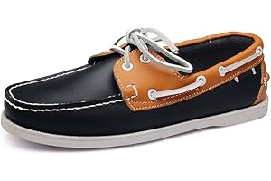 CLASSIC PINK Mocassini da Uomo in Pelle con Lacci e Lacci Scarpe Casual da Barca in Pelle Piatta