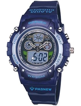 Student watch boy wasserdichte nachtlicht multifunktion elektronisches doppel-display-B