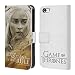 Produktbild Head Case Designs Offizielle HBO Game of Thrones Daenerys Targaryen Character Portraits Brieftasche Handyhülle aus Leder für iPhone 5 iPhone 5s iPhone SE
