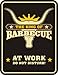 Produktbild The King of BBQ - Blechschild geprägt Original Rahmenlos ® - 17x22 cm, rostfreies Aluminium, 4 Löcher in den Ecken, entgratet, 4 Haftnoppen gratis anbei