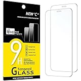 NEW'C 2 Pezzi, Vetro Temperato per iPhone 12/12 Pro (6.1), Pellicola Prottetiva Anti Graffio, Anti-Impronte, Senza Bolle, Dur