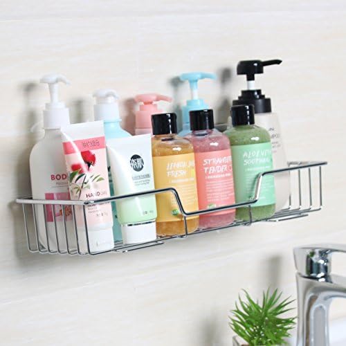 ARRTOP Bath Shower Caddy Shelf, Bathroom Kitchen Storage Organizer Basket Rack (Large Rectangle Sower Caddy)