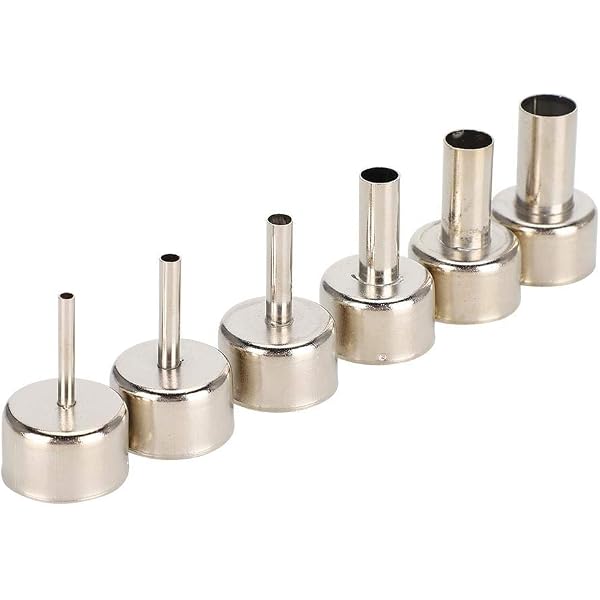 Kit 7 Buses Pour Pistolet à Air Chaud - Acier Inox, Diamètres 3 à 12mm - Pour Dessoudage, Artisanat, Chauffage Ciblé
