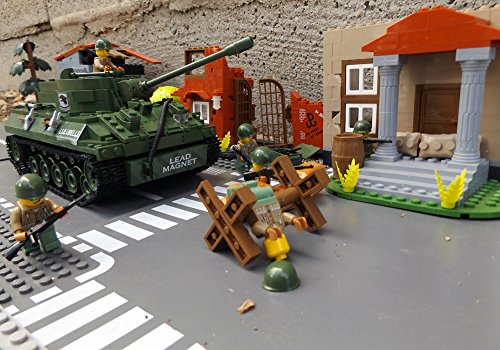 ★ World of Tanks 3006 - Bausteine US ARMY Panzer, 465 Teile, leichter Jagdpanzer M18 Hellcat, inkl. custom US ARMY Soldaten aus original Lego© Teilen ★ thumbnail