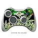 Produktbild GameXcel ®  Xbox 360 Controller Skin - Schutz Vinyl-Aufkleber für X360 nehmen drahtlose Game-Controller - X3 Controller Abziehbild - Weeds Black [Controller nicht enthalten]