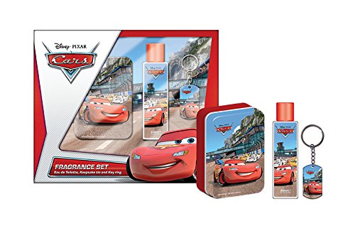 Cars 3-Piece Set – 1x Eau de Toilette Vaporisateur / Spray 50 ml, 1x Aufbewahrungsdose, 1x Schlüsselanhänger, 1er Pack (1 x 0.417 kg) - 2