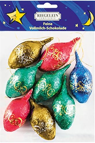 Riegelein Hanging Bag of Chocolate Christmas Cones 100 g (Pack of 10)