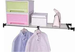 Hershii Ripiani Regolabili Pareti Divisorie per Armadi Ripiani Portaoggetti A Scomparsa per La Casa Nessuna Perforazione