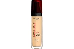 ‎L'OREAL PARIS L'Oréal Paris Infaillible 24 h Fresh Wear Długotrwały kryjący podkład odporny na ścieranie, lekka formuła, SPF 25, 120 Vanille, 30 ml