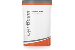 GymBeam Anabolic Whey - Proteine in Polvere Multicomponente con Whey Protein, Arricchite con Creatina Monoidrato e Peptidi di Glutammina, con Aminoacidi Essenziali (1000 g, Chocolate)