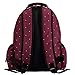 LCY Perfect Pockets Backpack Baby Changing Bag Wine Dots