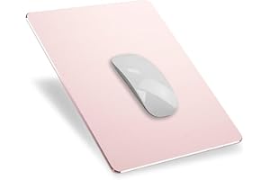 YiYunTE Alfombrilla de Ratón Aluminio Gaming PC Alfombrilla para Ratón Metalica Mouse Pad con Base PU Goma Impermeable Cojín de Ratón Lavable Antideslizante Mousepad para Ordenador Portátil Oficina