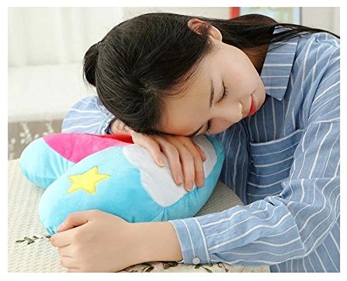 Yimmi Kissen Kissen Regenbogen -Herz-Kissen weich Kissen für Sofa, Stuhl Nap Home Decor-Spielzeug-Kissen - 3