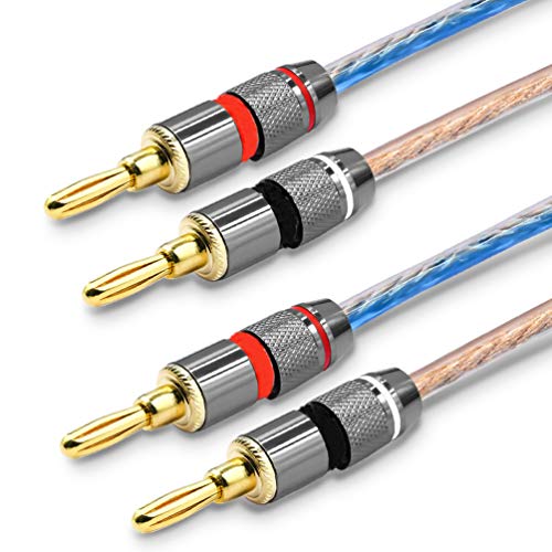Buy LoongGate Banana Tips Hifi Speaker Wire, Heavy Duty OxygenFree