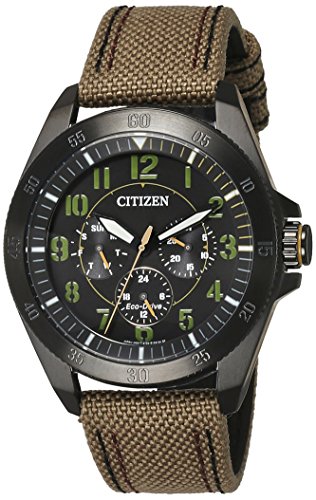 Citizen Herren-Armbanduhr XL Analog Quarz Textil BU2035-05E Citizen Herren-Armbanduhr XL Analog Quarz Textil BU2035-05E