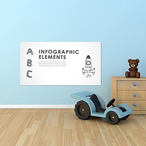 UFIXX Self-Adhesive Whiteboard Sticker Wall Contact Paper Dry Eraser Board 120x60cm for School Home and Office-WB2306