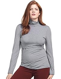 Kurzarm Stillshirt und Umstandsshirt Eva 0145 Gestreift Boob