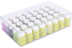 Oumefar 40 pièces Art artisanat dessin doigt Daubers artisanat dessin pratique doigt éponge encre estampage carte artisanat pour doigt peinture cadeau(Color mixing) Paint