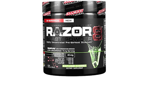 Buy Allmax Razor 8 Blast Pre Workout Powder 285 G Key Lime Cherry Online At Low Prices In India Amazon In