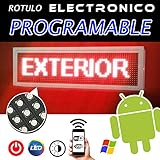 Soportes de fijación ⭐⭐⭐⭐⭐ Rótulo electrónico led Programable para\" EXTERIOR\", WIFI, APP Letreros led publicitarios (RGB) FULL COLOR, letrero led programable