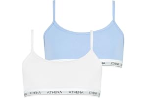 GIRL ATHENA Athena - Lot de 2 Brassières Athena Fille - Coton Modal Ultra Doux - Label Oeko-TEX® Standard 100
