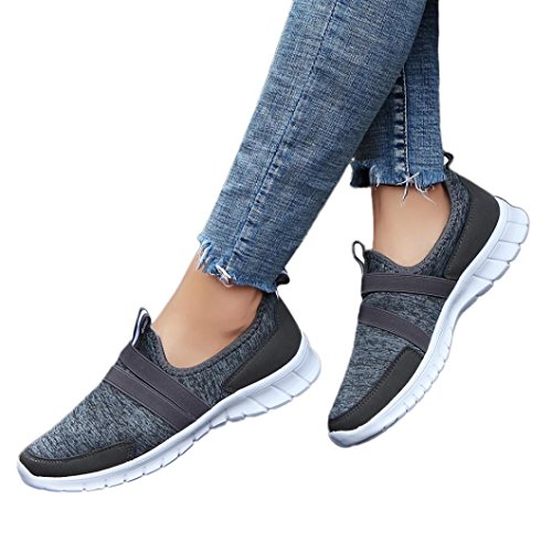 Preisvergleich Produktbild Mode Turnschuhe,Unisex Absolute Männer Frau Laufschuhe Atmungsaktiv Turnschuhe Sneaker Männer Casual Sportschuhe Patchwork Reise Schnürschuhe Sportschuhe (EU:39 / CN:40, Dunkelgrau)