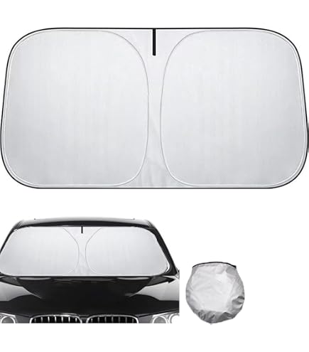 YSLQVFSW Parasole Auto per Alfa Romeo Junior 2024-, Parasole Auto Parabrezza Interno Pieghevole Contro I Raggi UV Accessori Auto