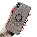 Produktbild Misstars Glitzer Hülle für Xiaomi Mi Mix 2S Grau, Bling Pailletten Weiche TPU Silikon + Hart PC Zurück Anti-Rutsch Kratzfest Schutzhülle mit Ring Ständer für Xiaomi Mi Mix 2S