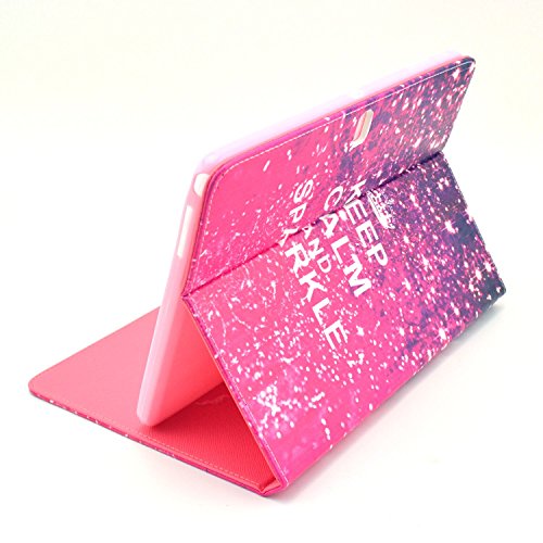 TIODIO® PU Leder Case Hülle Schutzhülle Handyhülle für Samsung Galaxy Note 10.1 2014 Edition P600 P601 P605 Muster Slim Fit Ständer und Wallet Tasche Flip Case Etui Mit Stand Halter Falten Standfunktion und Cardslots Kredit Karte Kartenfächer, Displayschutzfolie und Stylus enthalten, A04 - 6