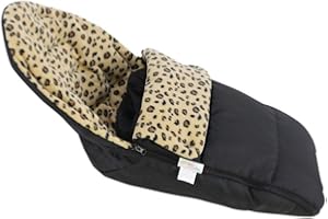 For Your Little One Animal Print Car Seat Footmuff/Cosy Toes Compatible with Joie GEMM - Leopard