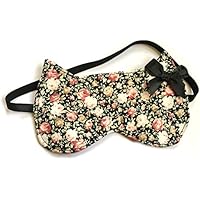 Schlafmaske Katze Rosen edel