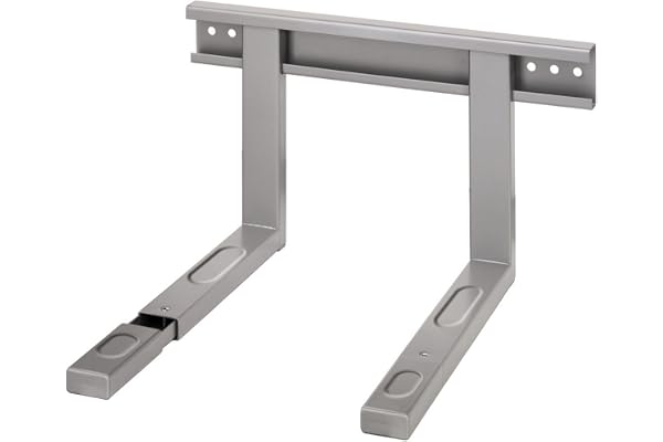 Xavax Support mural pour micro-ondes (porte micro-onde, 27 x 47 x 5 cm) Argent
